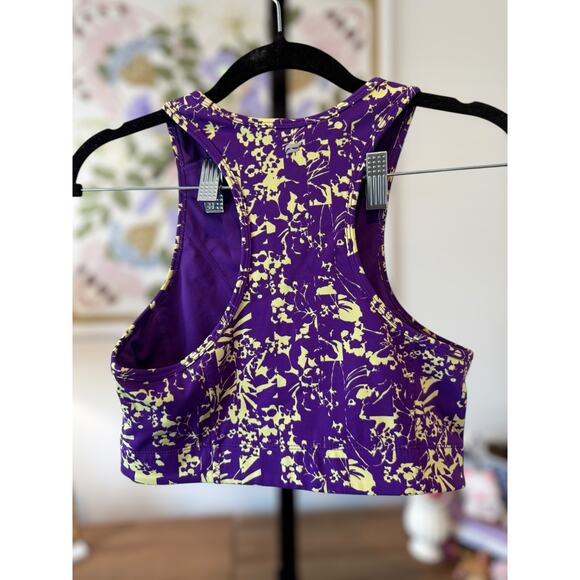 Fabletics Deva Midi Medium Impact Sports Bra Floral Breakdown Womens Size Medium - Picture 3 of 9